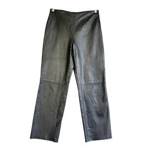 John Paul Richard Uniform Womens Genuine Leather Pants Size 10 Biker Moto Grunge
